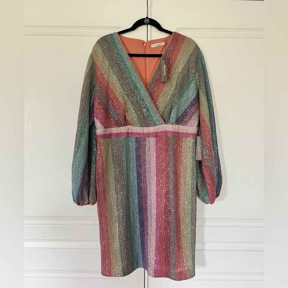 Eva Mendes rainbow dress XL